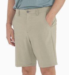 Free Fly Apparel Hybrid Short II 9" Inseam Men's in Heather Sandbar
